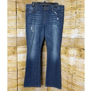 JOE'S JEANS CLASSIC CASUAL DISTRESSED EVERYDAY BOHO PETITE STRETCH BOOTCUT JEANS
